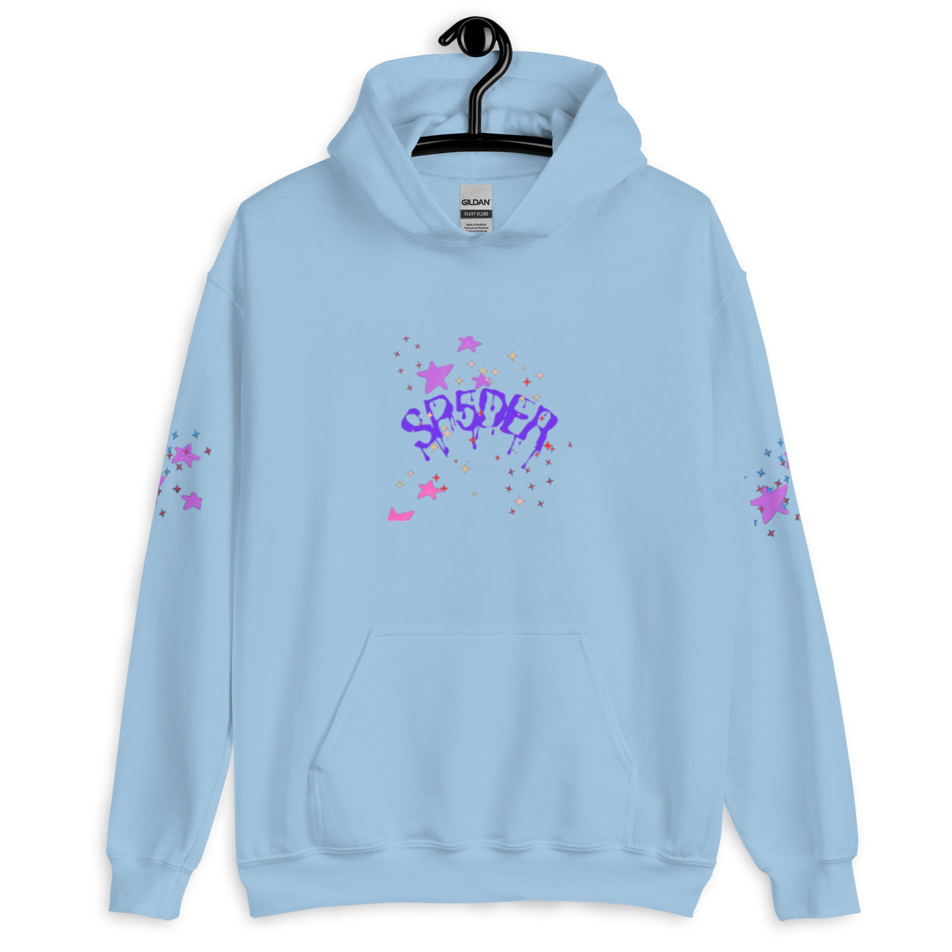 light blue spider hoodie
